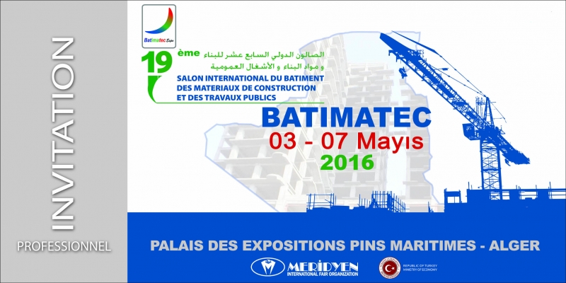 BATIMATEC CEZAYİR FUARI 03-07 MAYIS 2016